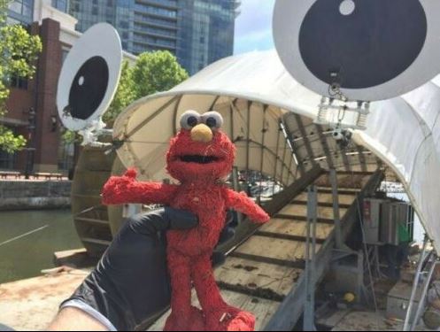 Elmo doll collected by Mr. Trash Wheel is up for auction