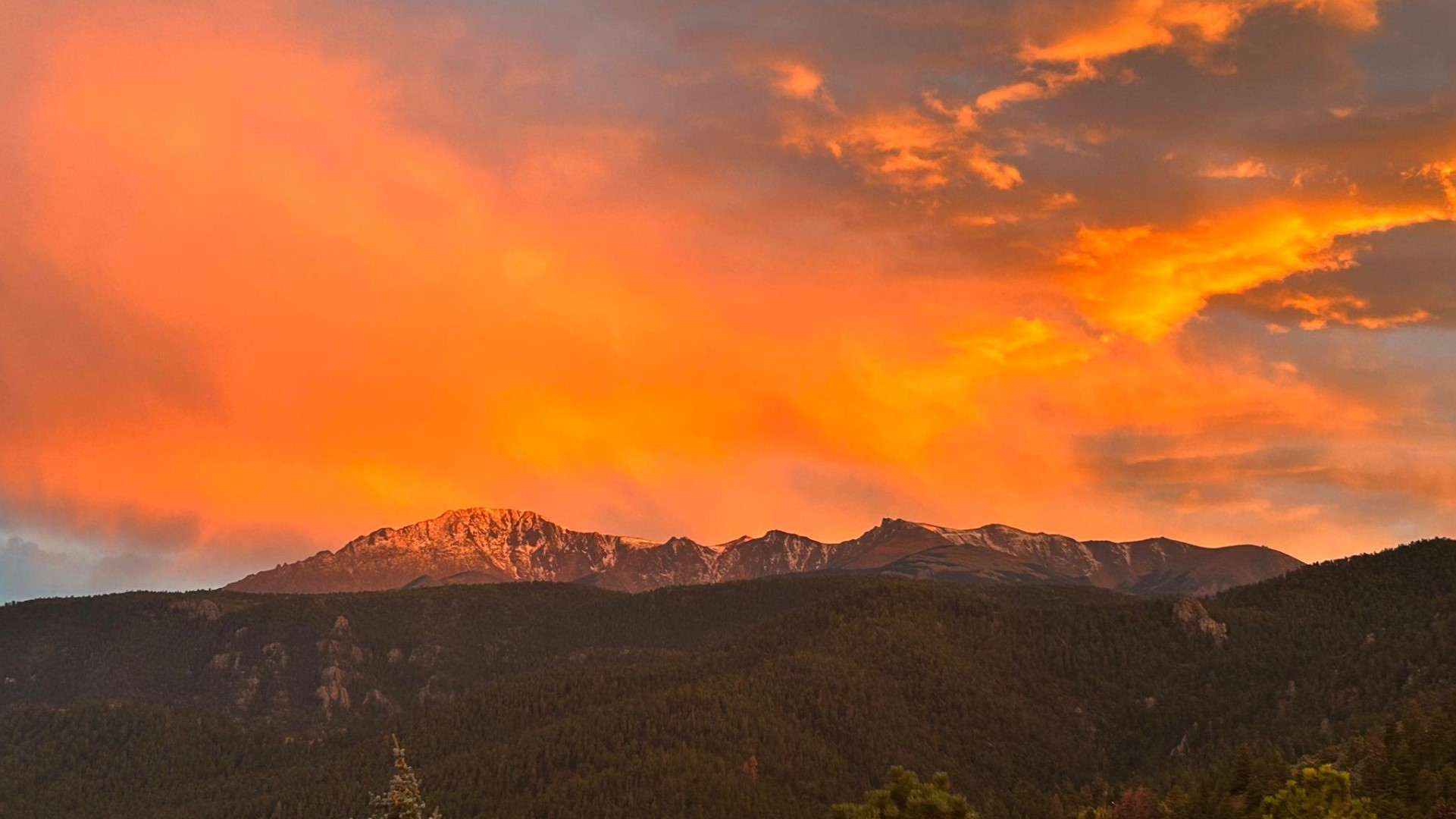 Woodland Park sunset