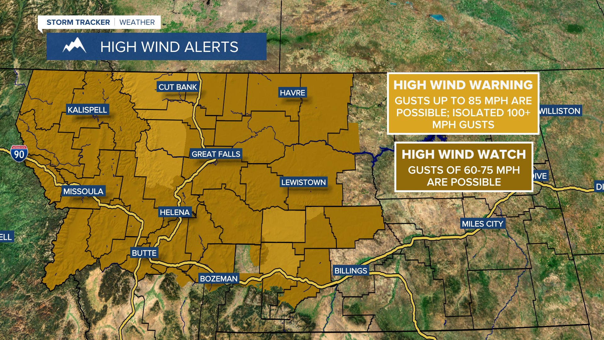 High Wind Alerts