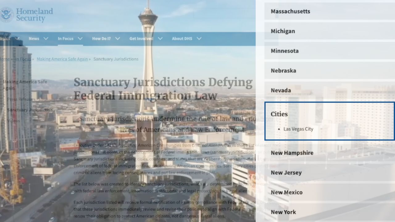 DHS sanctuary cities list