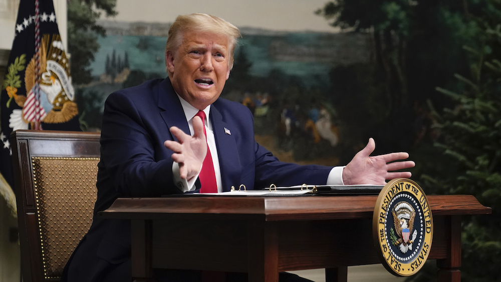 President Trump gives Thanksgiving address to troops, reiterates election grievances