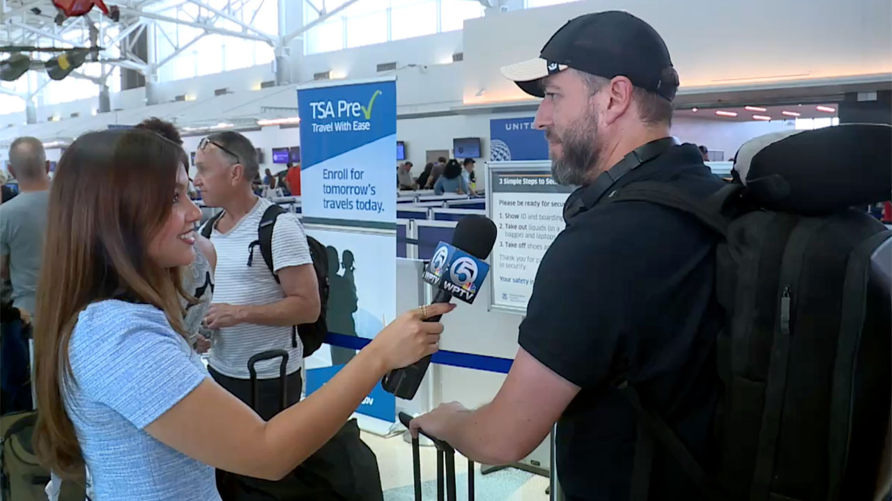 George Frangs was among the travelers at Fort Lauderdale-Hollywood International Airport whose flight was delayed on March 16, 2026.