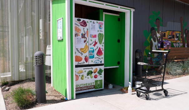 Souhteast Food Coalition 24/7 Community Fridge. 