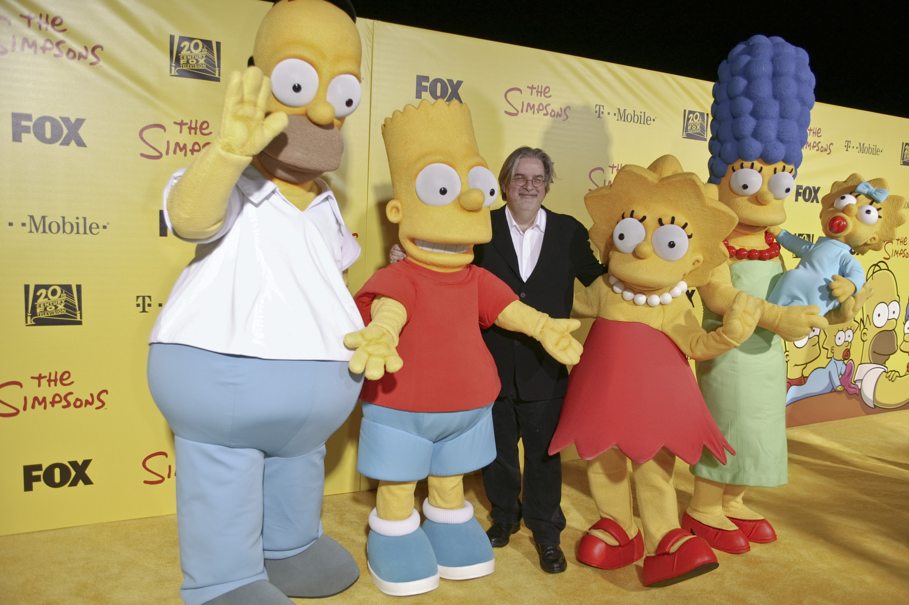 Homer Simpson, Bart Simpson, Matt Groening, Lisa Simpson, Marge Simpson, Maggie Simpson