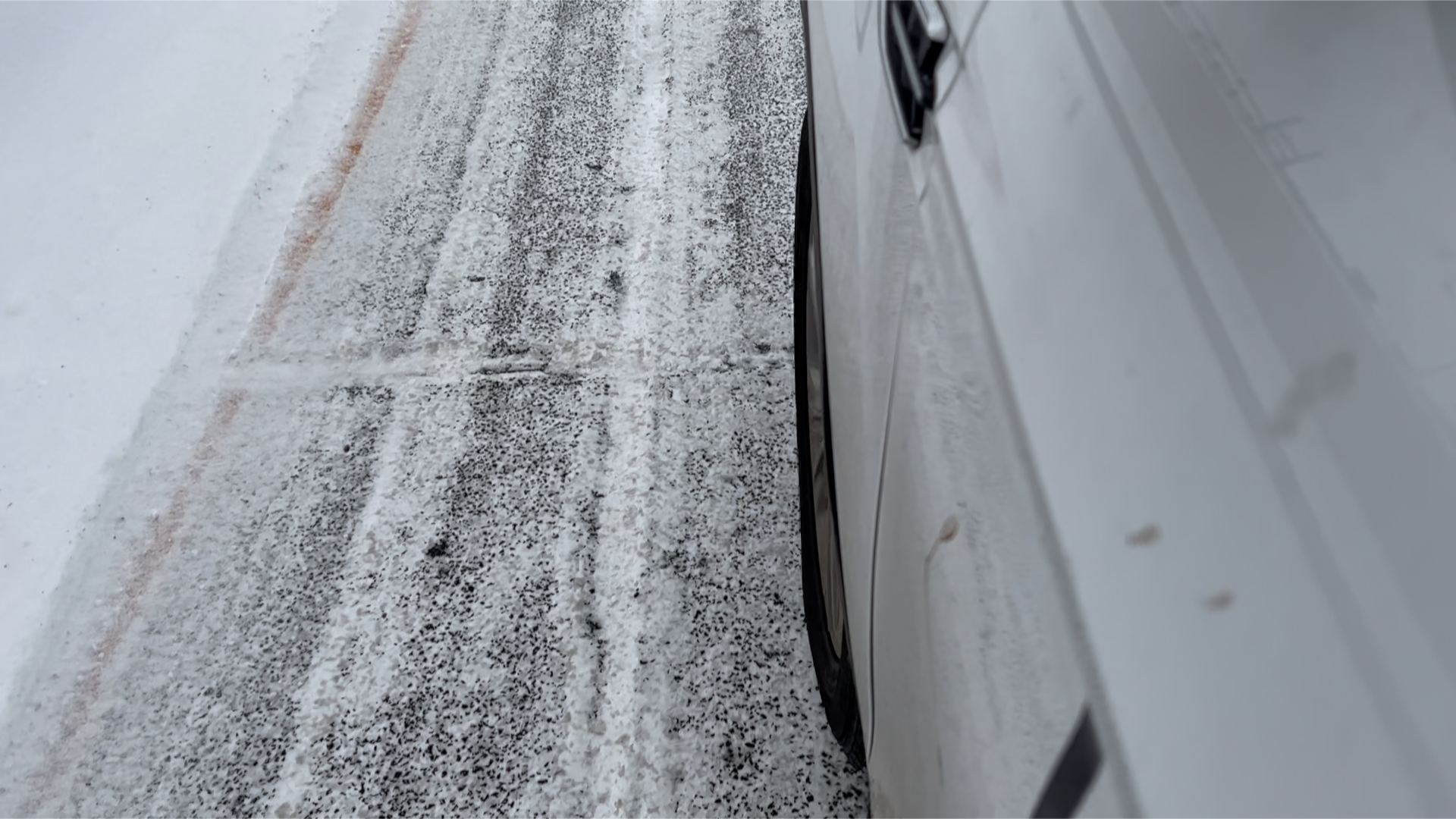 Icy Road Colorado Springs