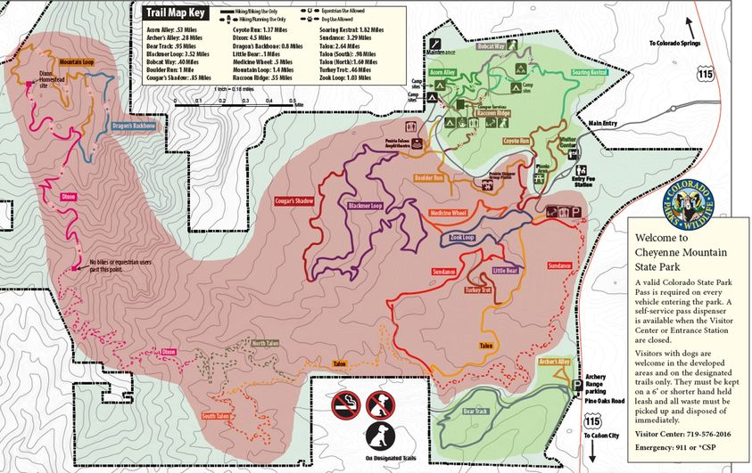 Trail Closures at Cheyenne Mountain Park