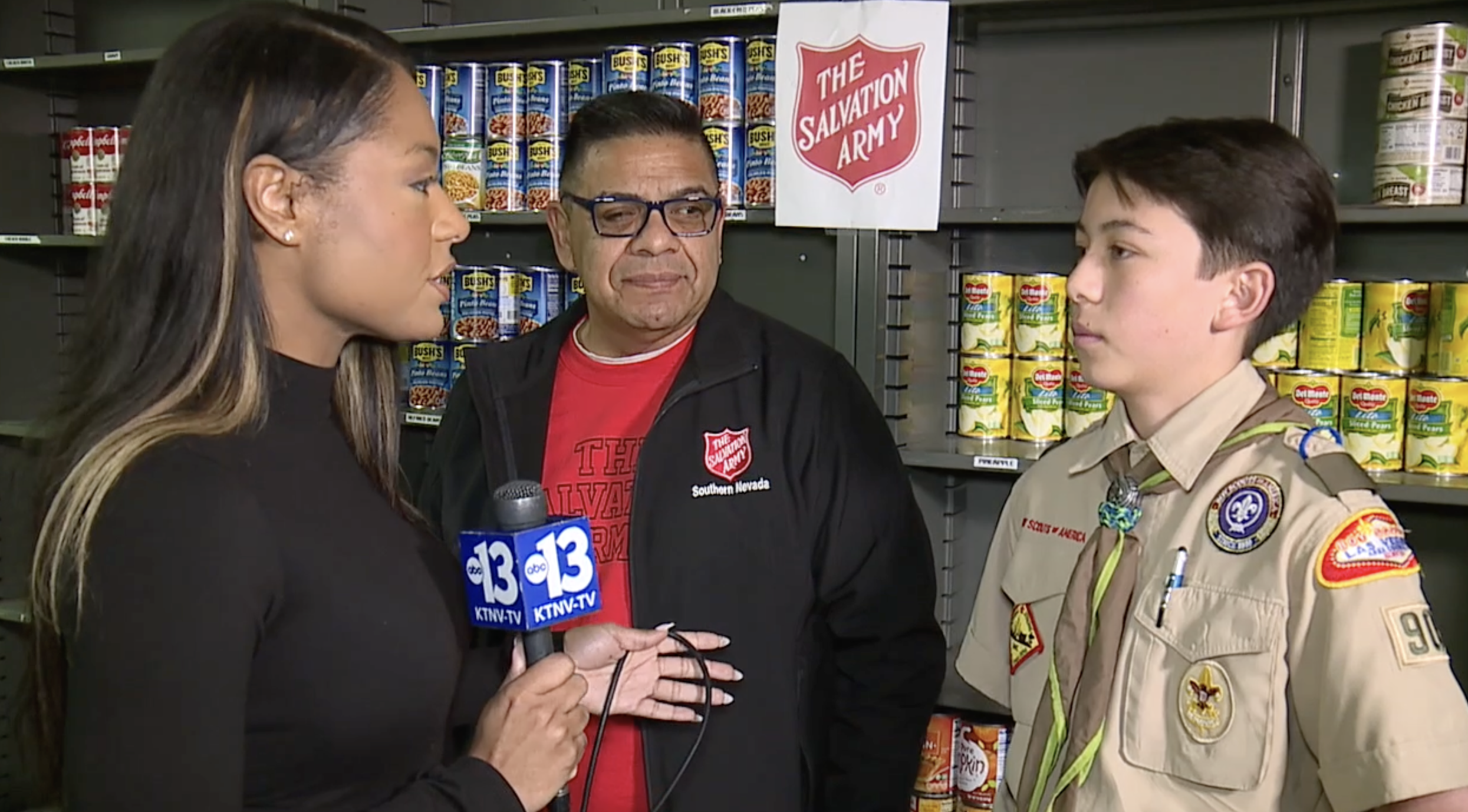 Boy Scout, Salvation Army Food Drive