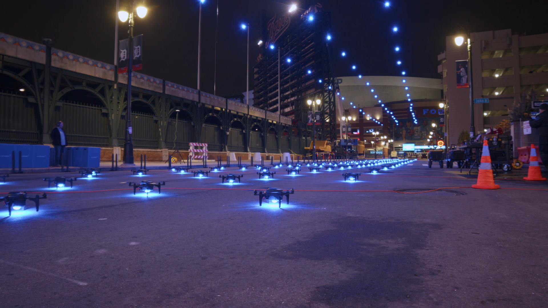 Detroit Lions Drone Show