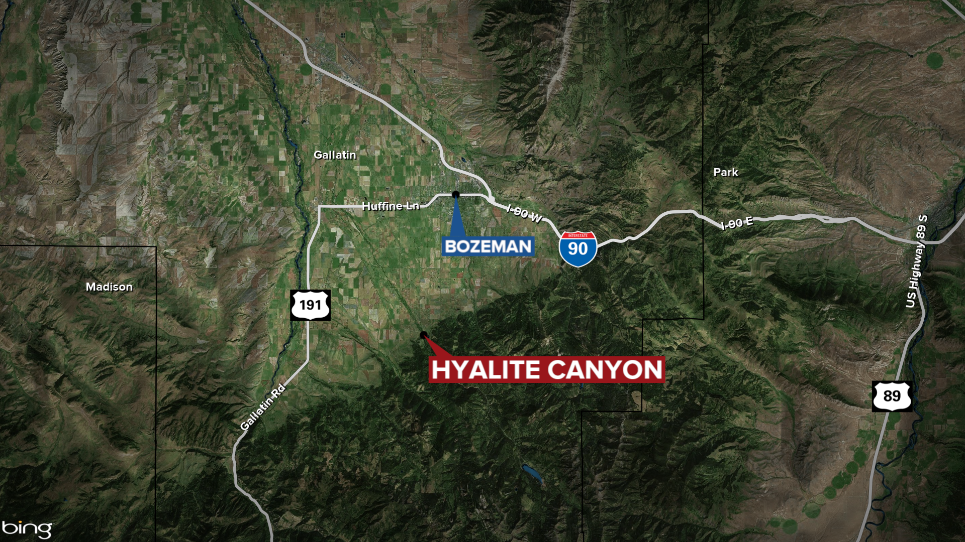 Hyalite Canyon Ice Climber Death Map