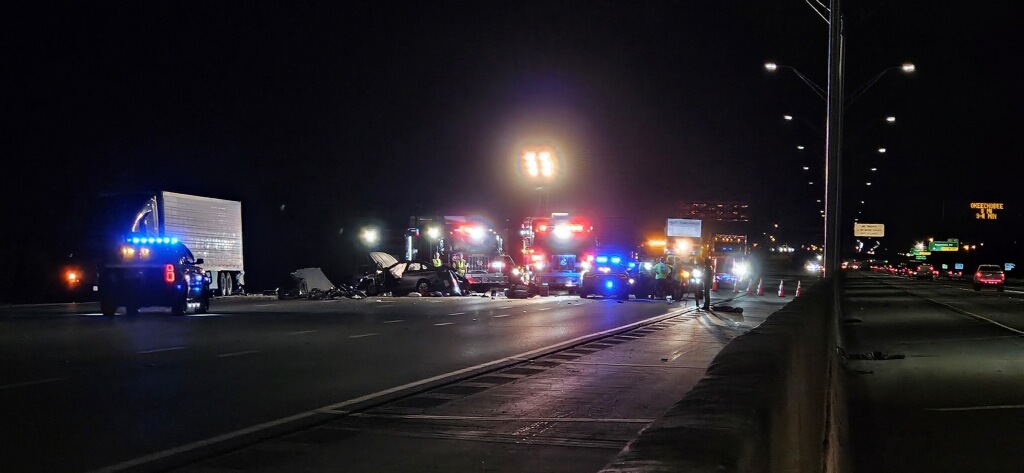 Crash on I-95 in Boynton Beach on April 14, 2025