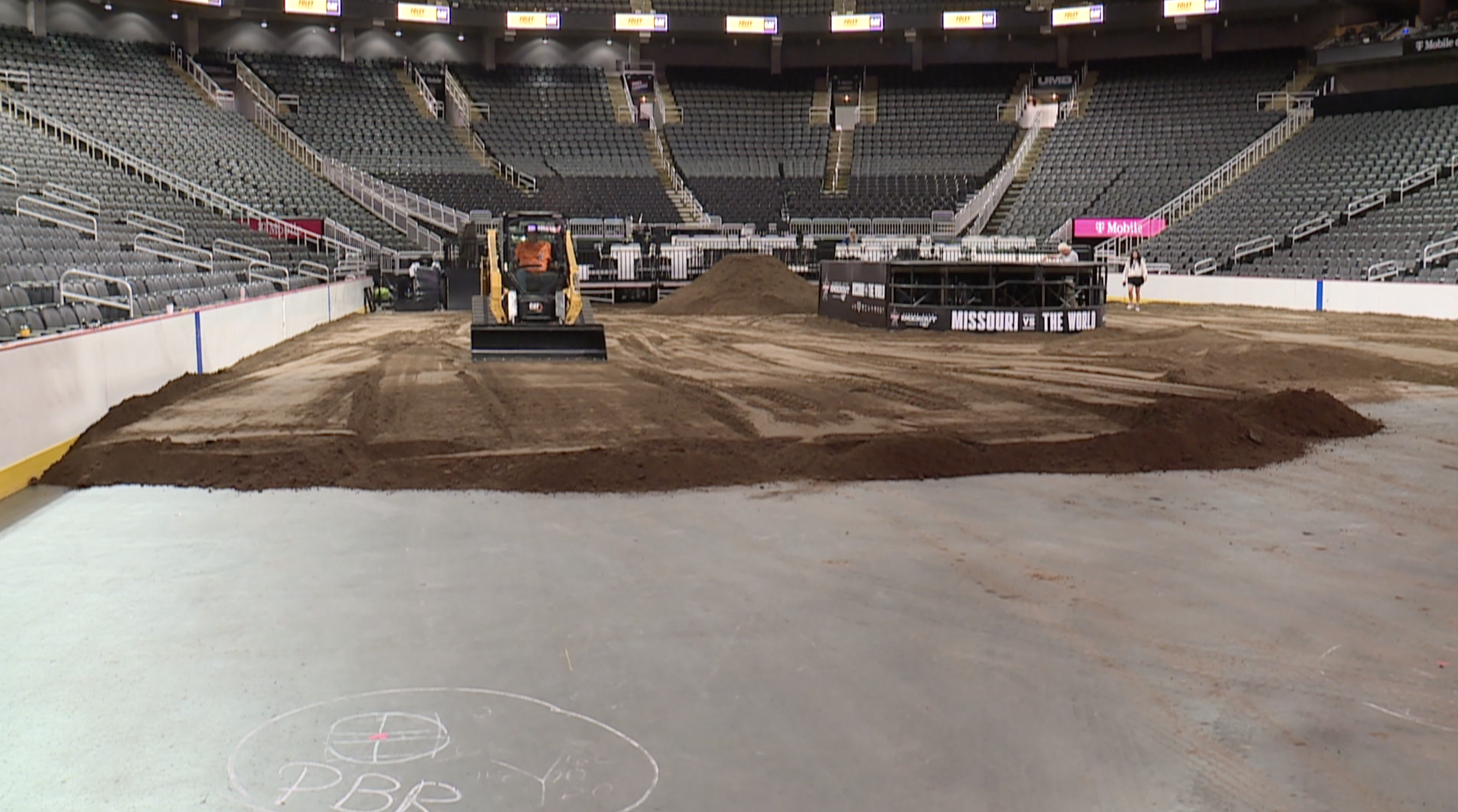 TKO Takeover dirt moving PBR T-Mobile Center