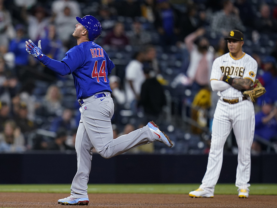 Cubs Padres Baseball anthony rizzo manny machado