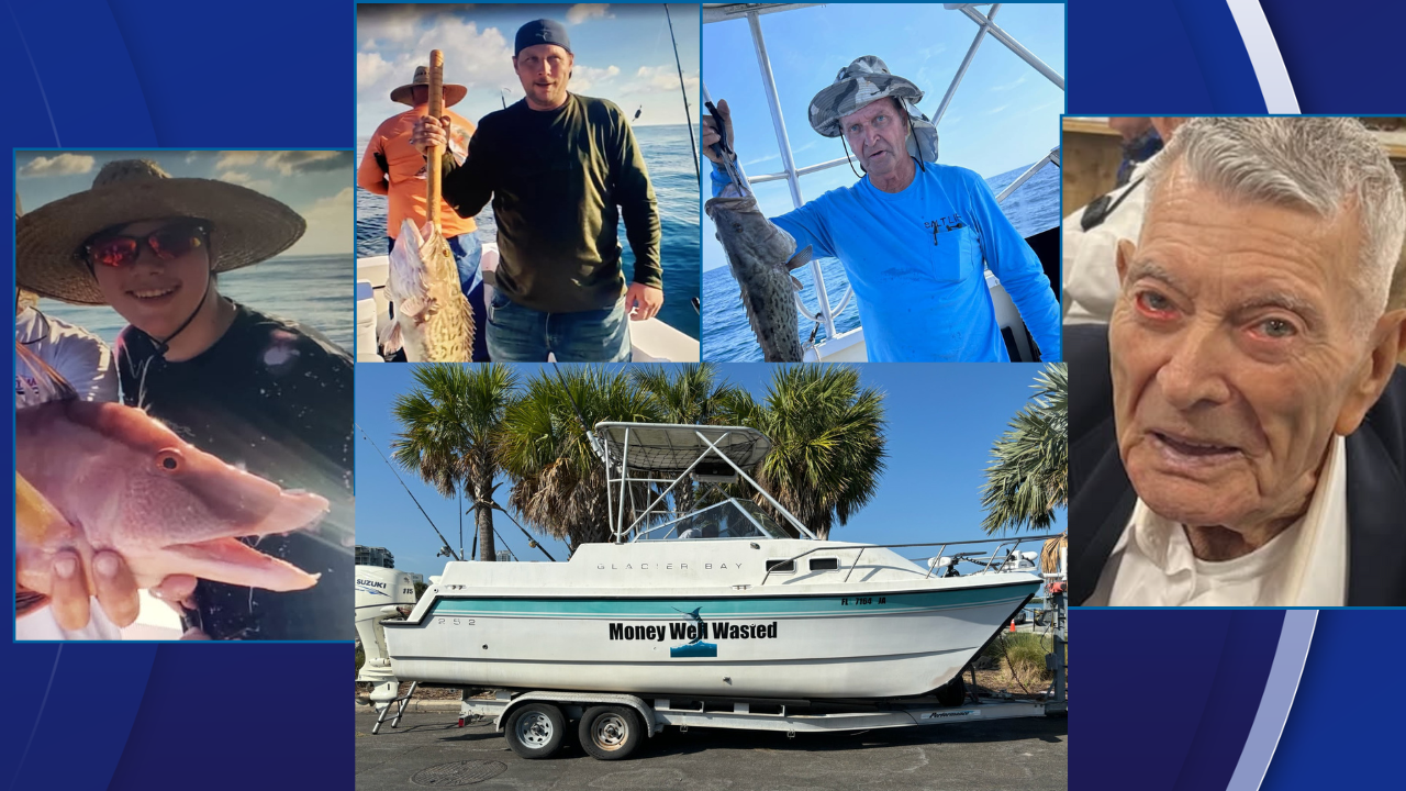 Clearwater Police and the U.S. Coast Guard are searching for four missing boaters who failed to return from a fishing trip on Monday.
