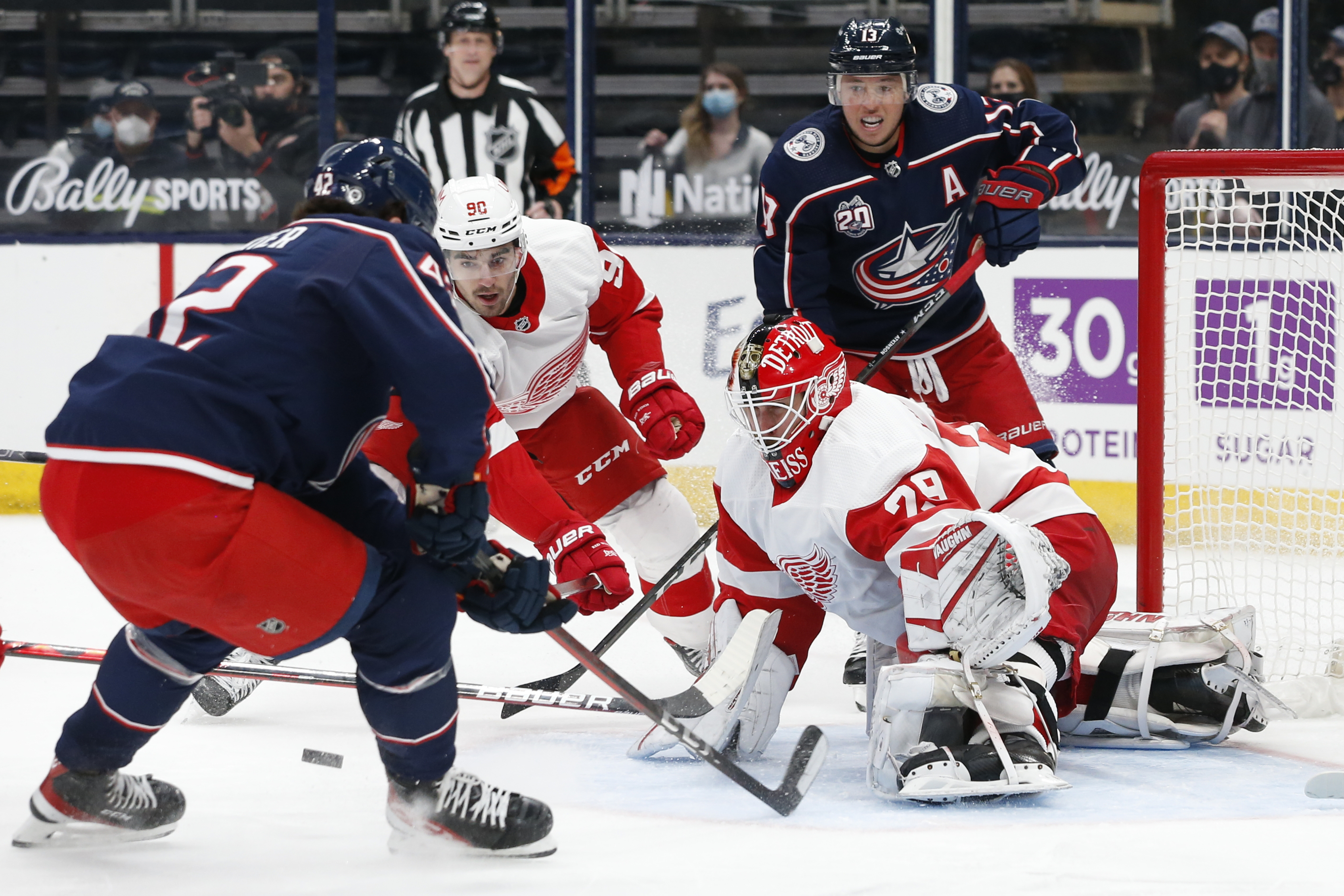 Red Wings Blue Jackets Hockey