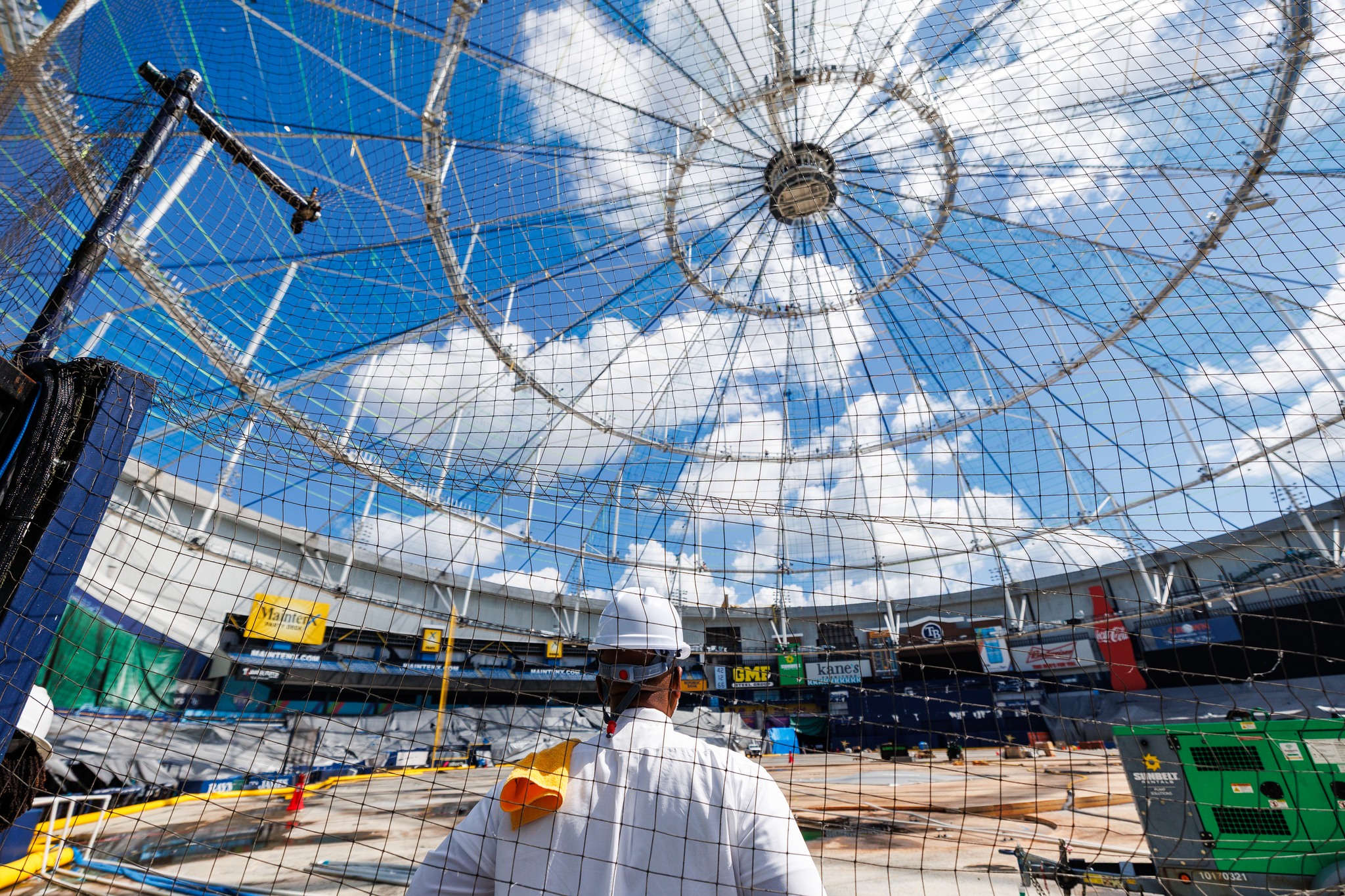 Tropicana Field repairs Aug. 2025