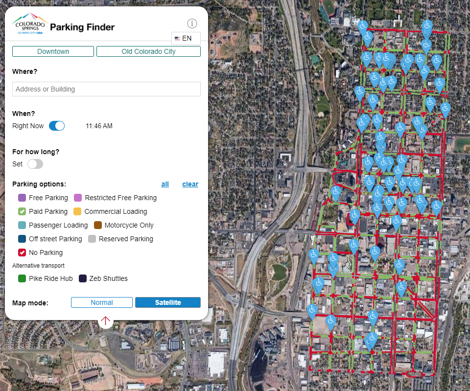 Colorado Springs Parking Finder 