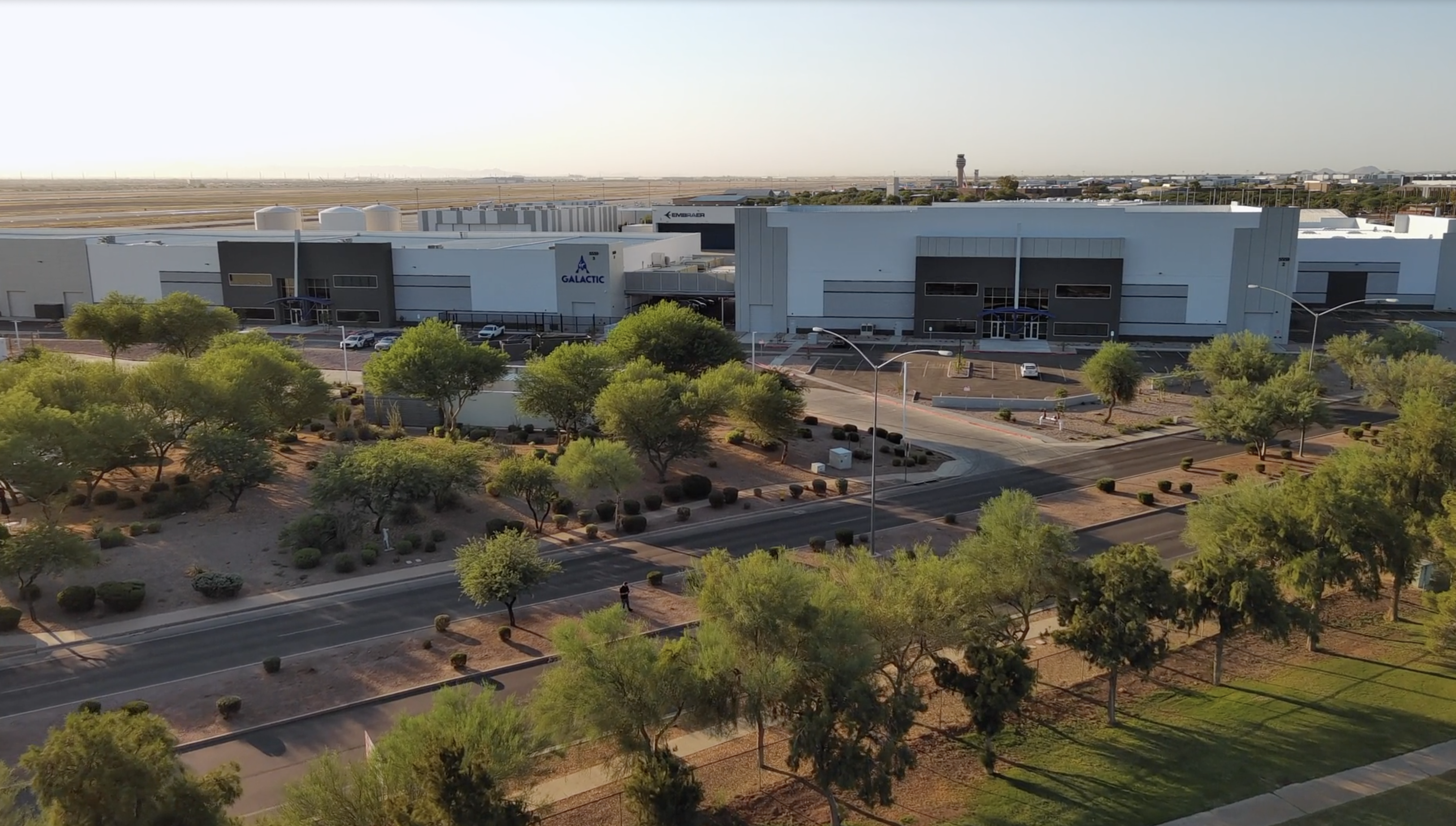 Virgin Galactic finishes spaceship manufacturing facility at Phoenix-Mesa Gateway Airport. 