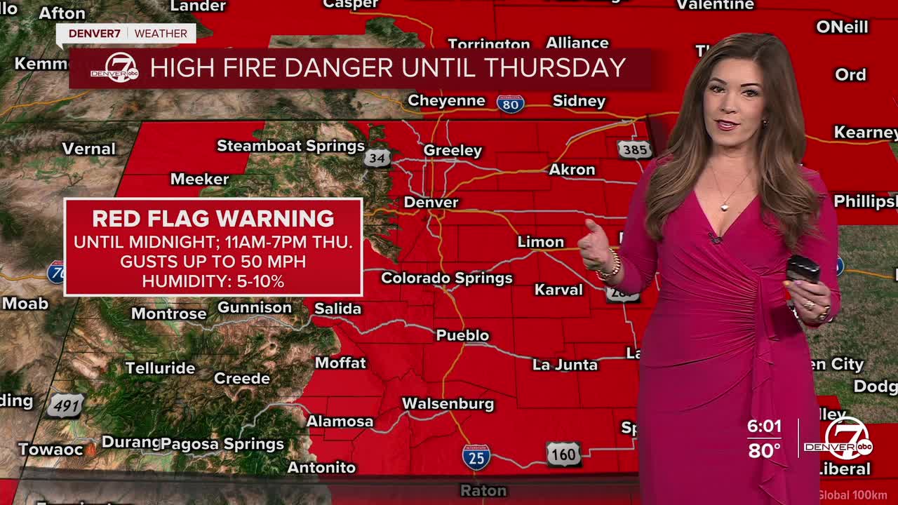 Red Flag Warning Continues Thursday
