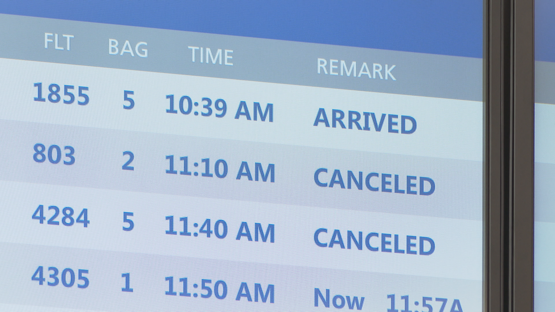 Airlines cancel at least 8 departing flights from Colorado Springs Airport on Monday