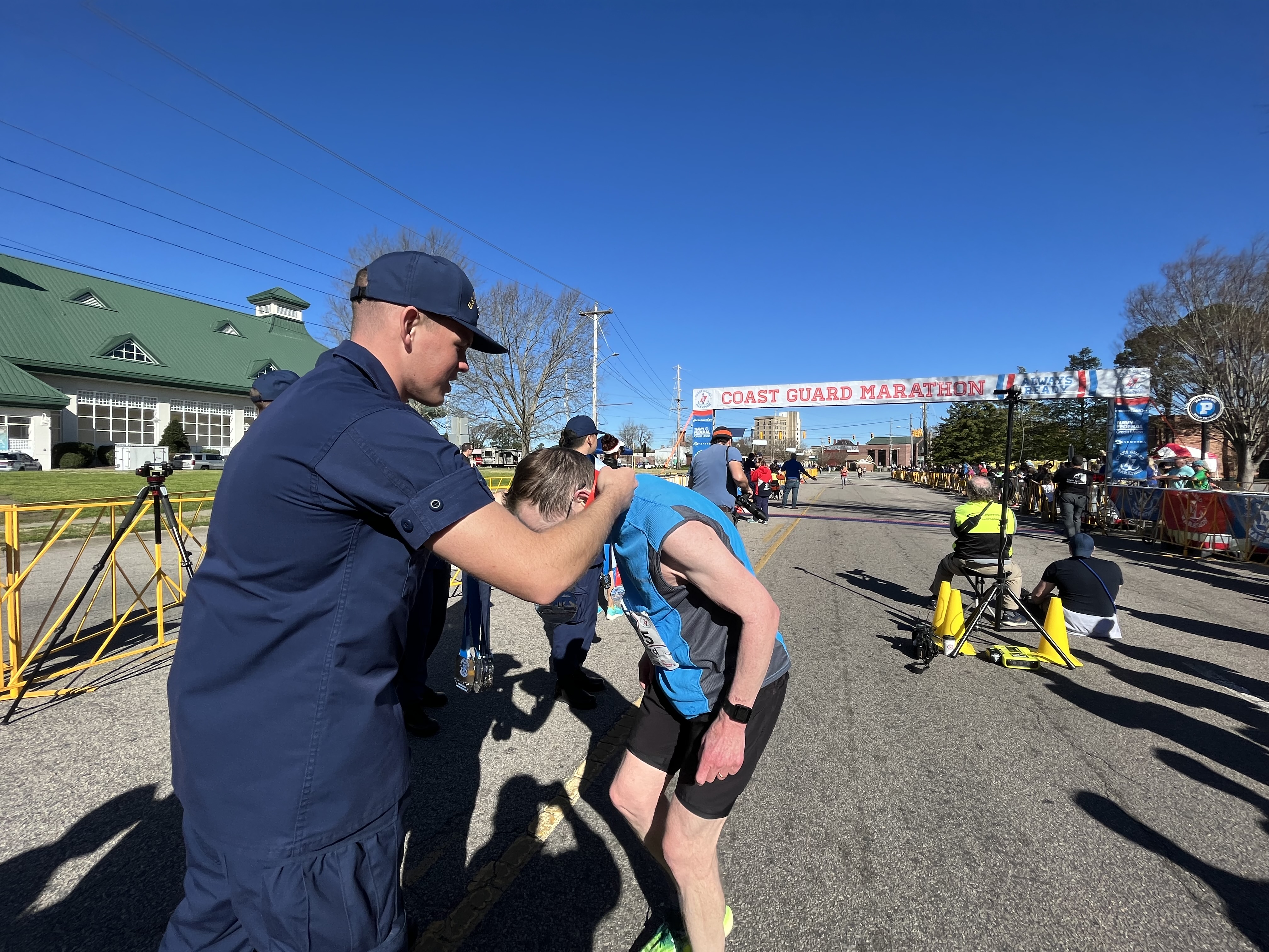 Coast Guard Marathon finish line