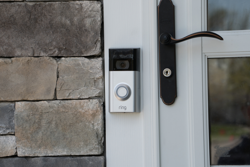 Ring Doorbell on door panel.