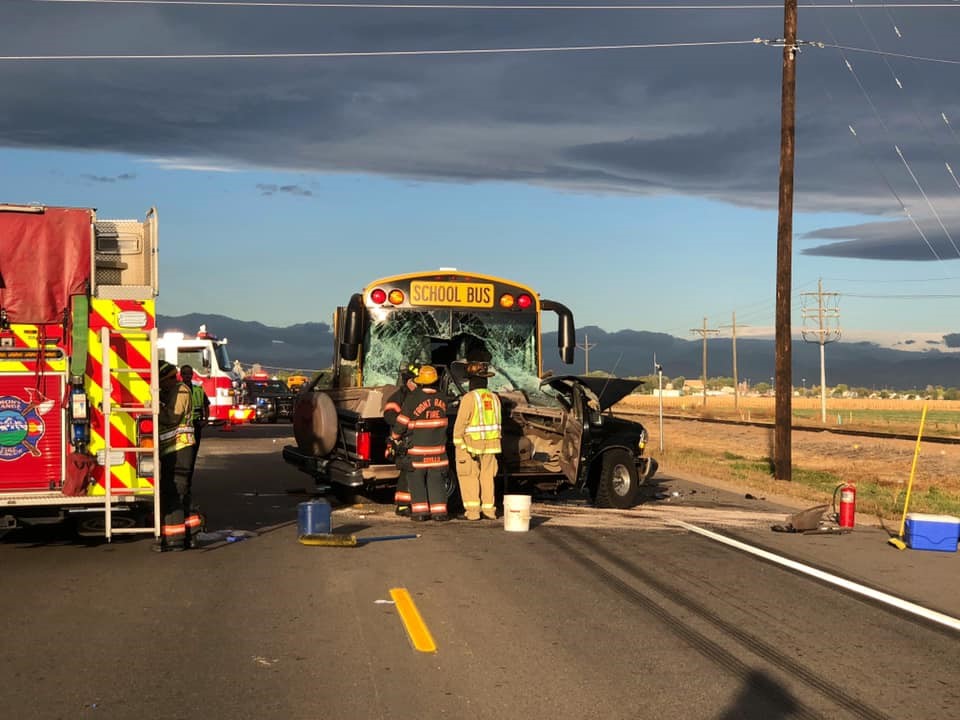 Bus v SUV on Oct 7 2021_Front Range Fire Rescue