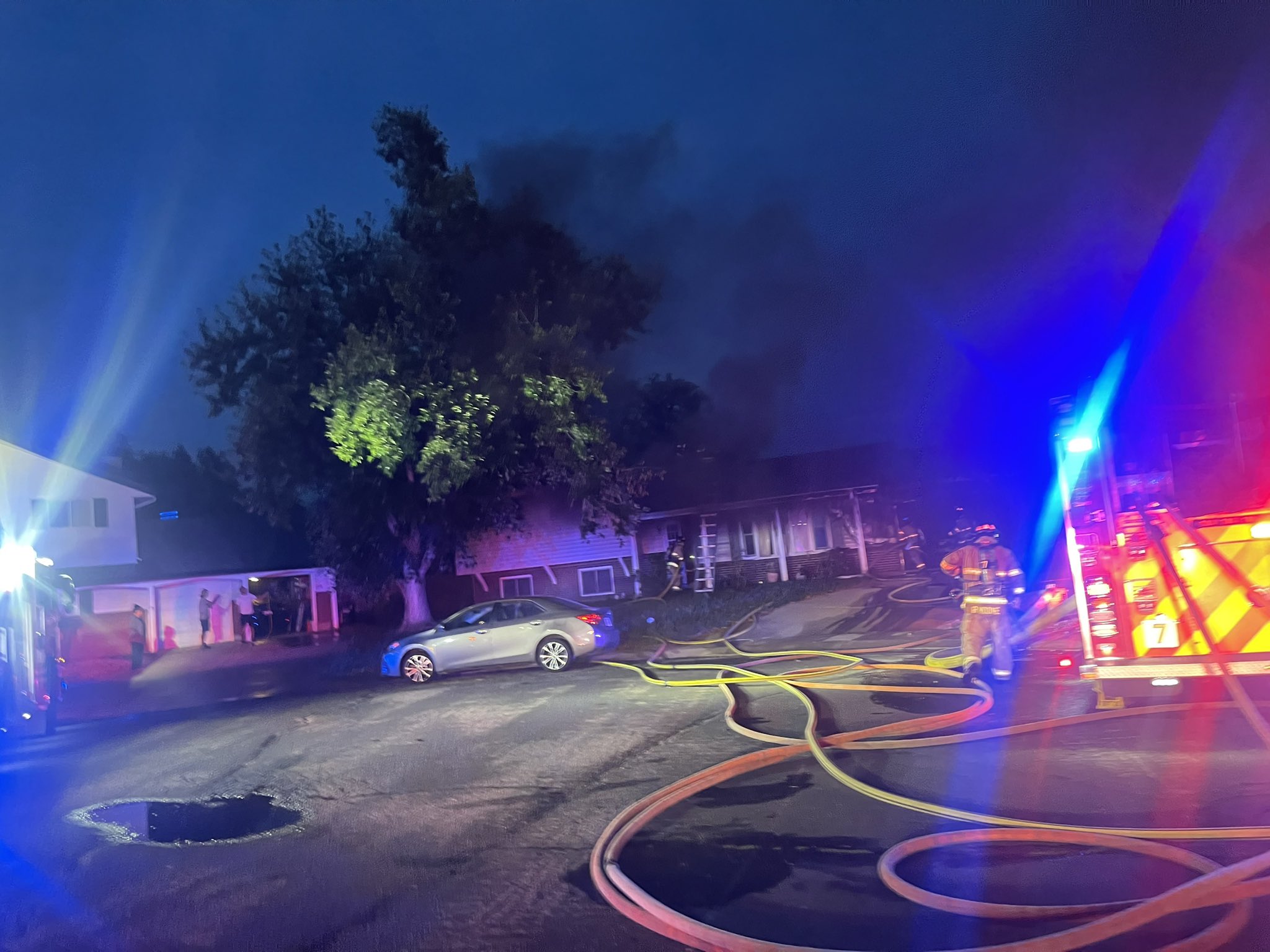 Moffat Lane Structure Fire 
