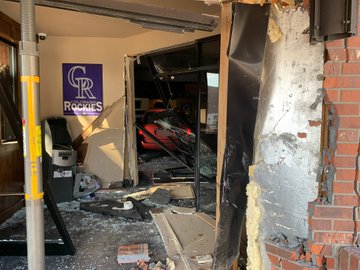 Car into The Boardroom in Littleton_Feb 17 2020