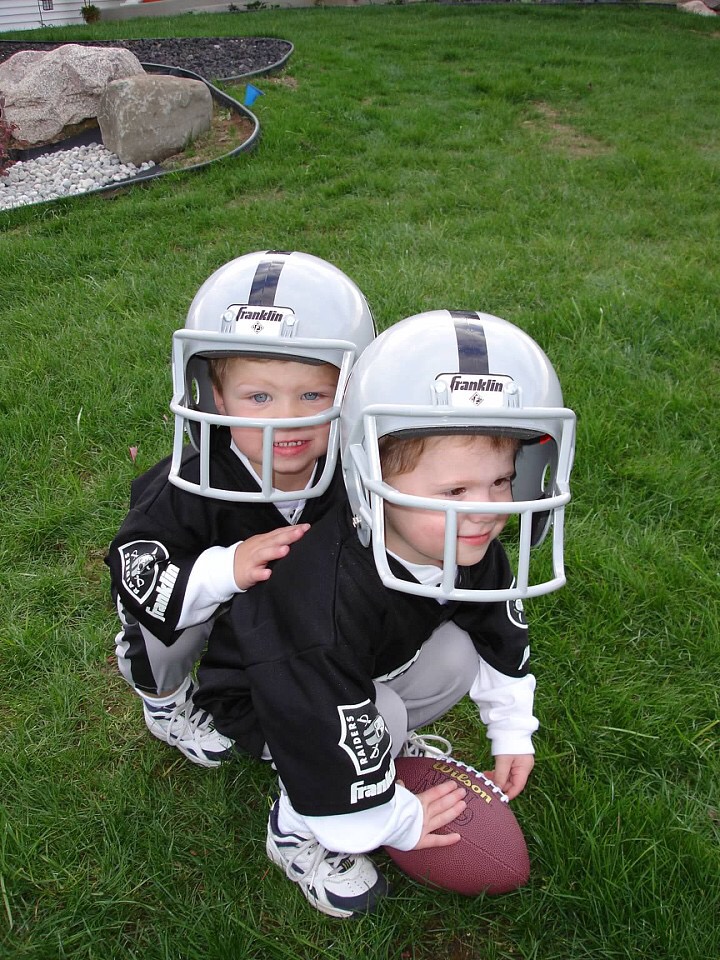 Twins Connor and Kolby Hindenach growing up