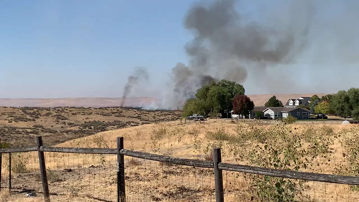 Fire burns near Firebird Raceway