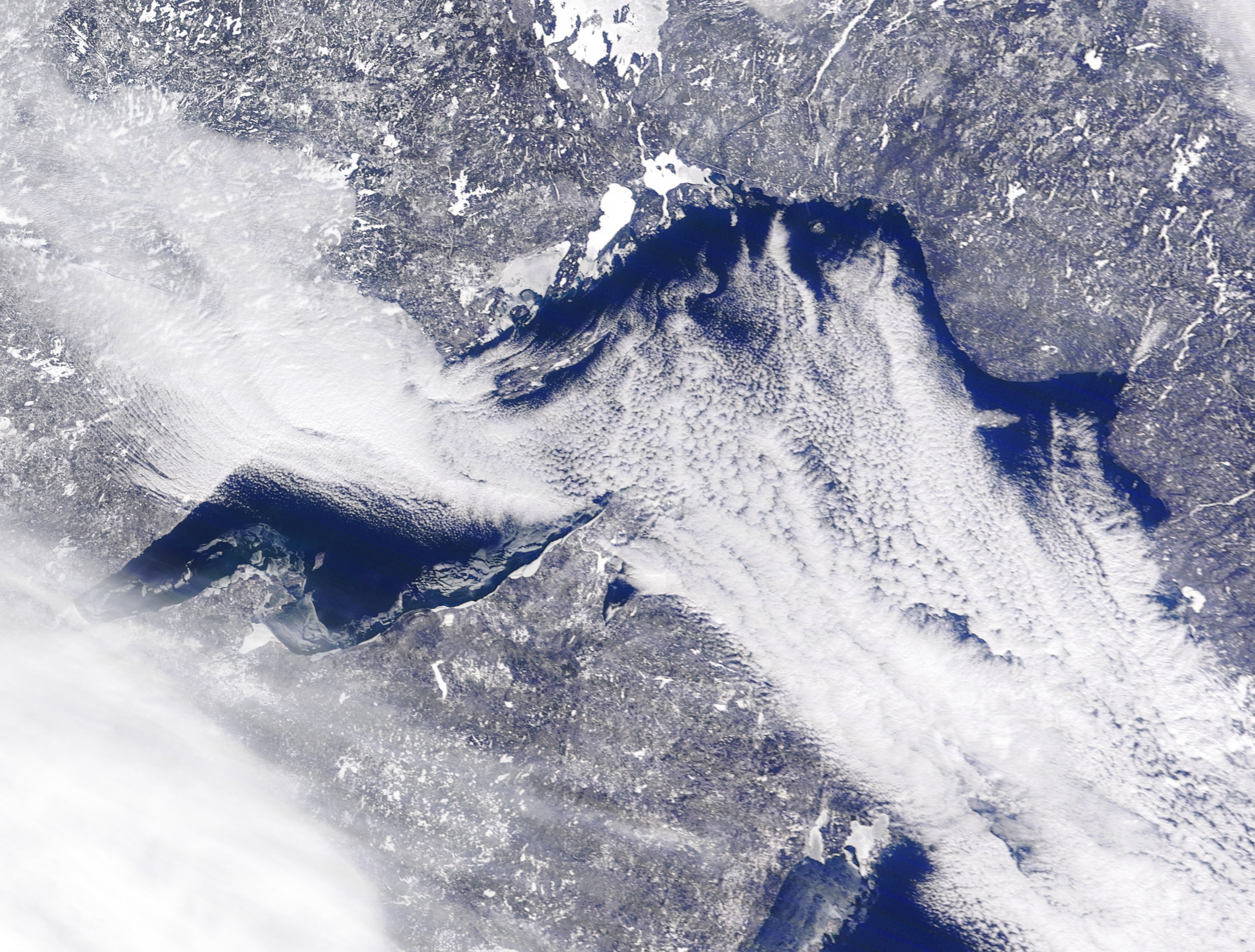 Lake Superior satellite