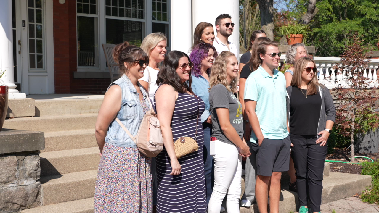 The tour group during the content creator retreat.