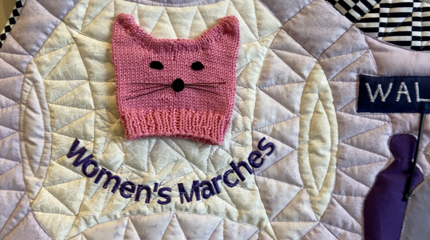 The '1990s to 2020' quilt made by the Designing Divas to commemorate the 100th anniversary of women's suffrage in U.S.