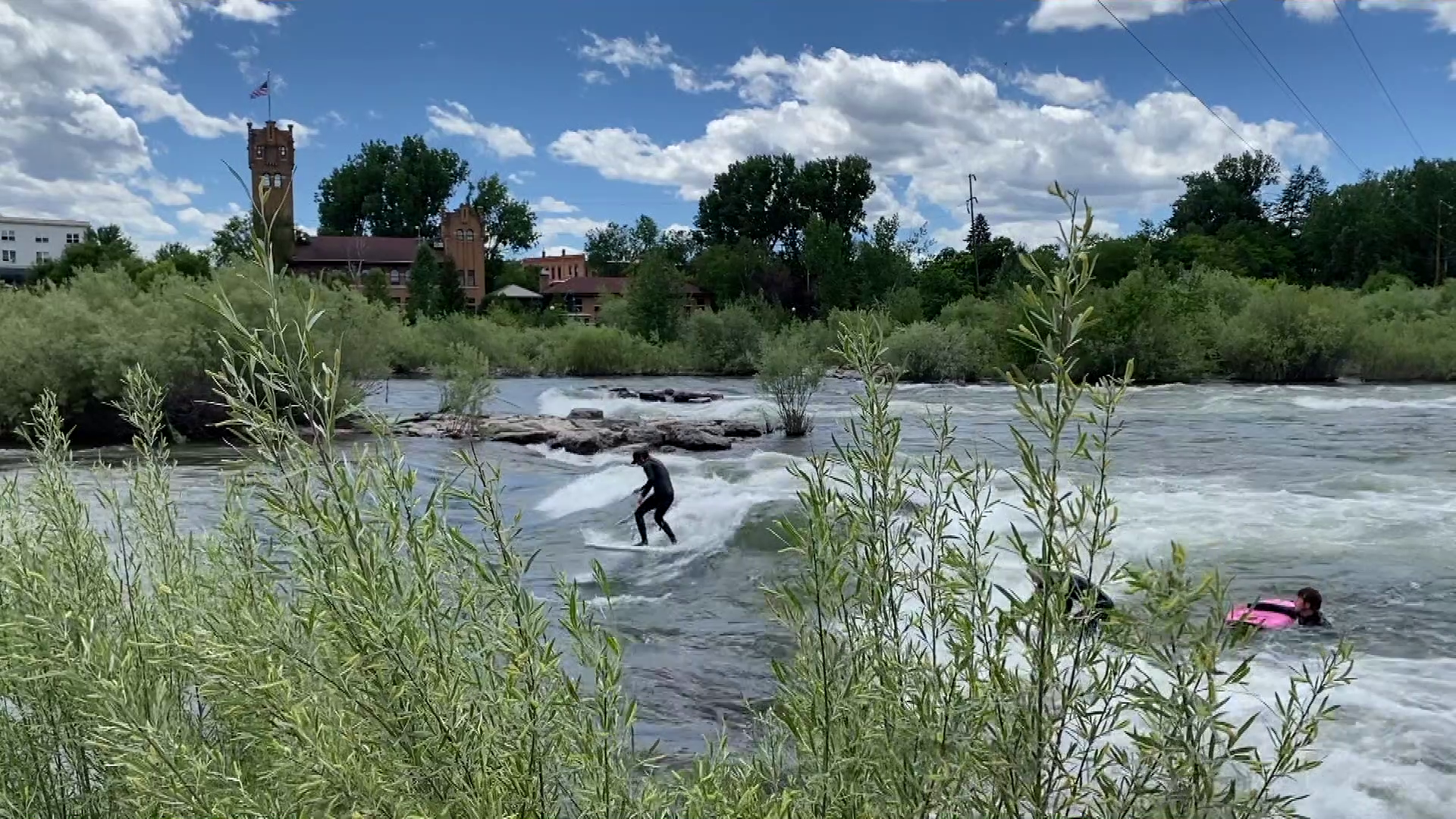 Brennan's Wave surfing in Missoula