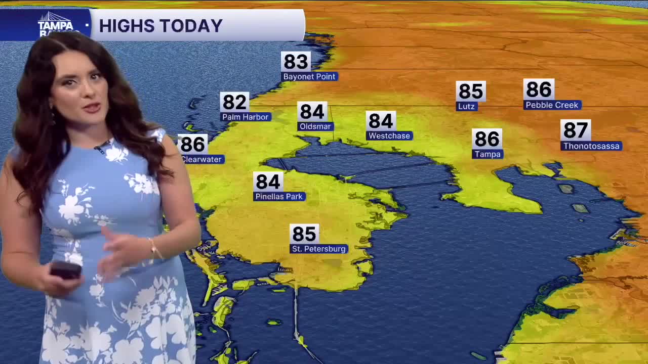 Forecast: Near-record highs & an isolated chance