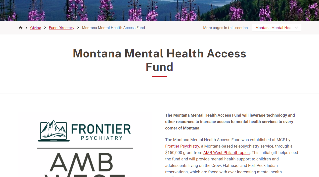 New fund aims to improve mental health services for tribal and rural communities