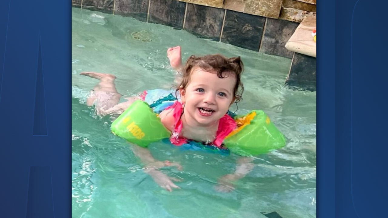 Cameras capture father's panic after he pulls his unresponsive toddler from pool