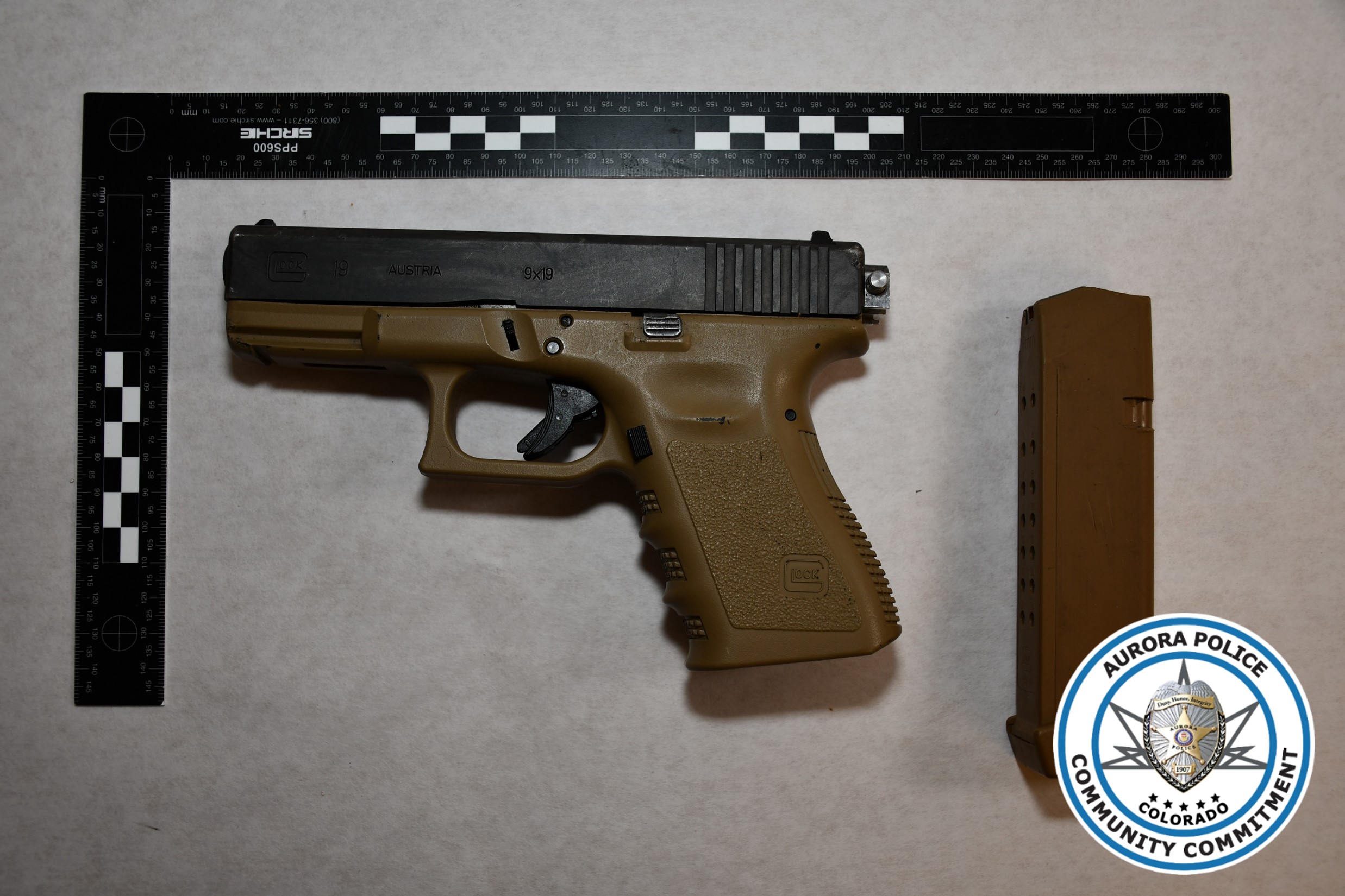 9mm Glock 19 handgun_Mark Jackson's arrest on April 10, 2025