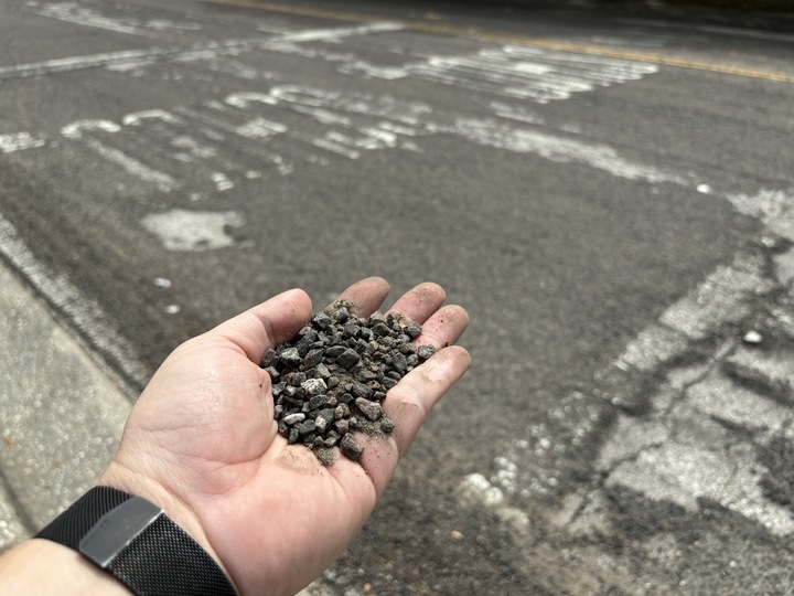Mango roads crumbling beneath drivers