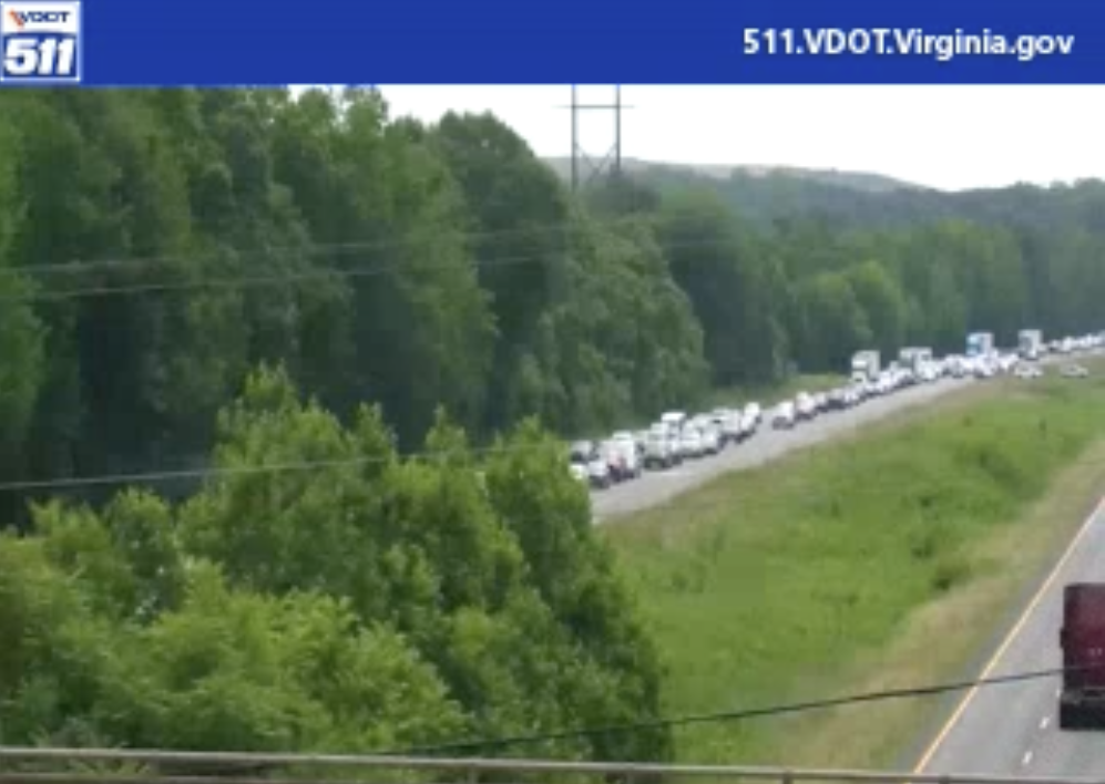 Tractor-trailer crash causes delays on I-64 west in Goochland 