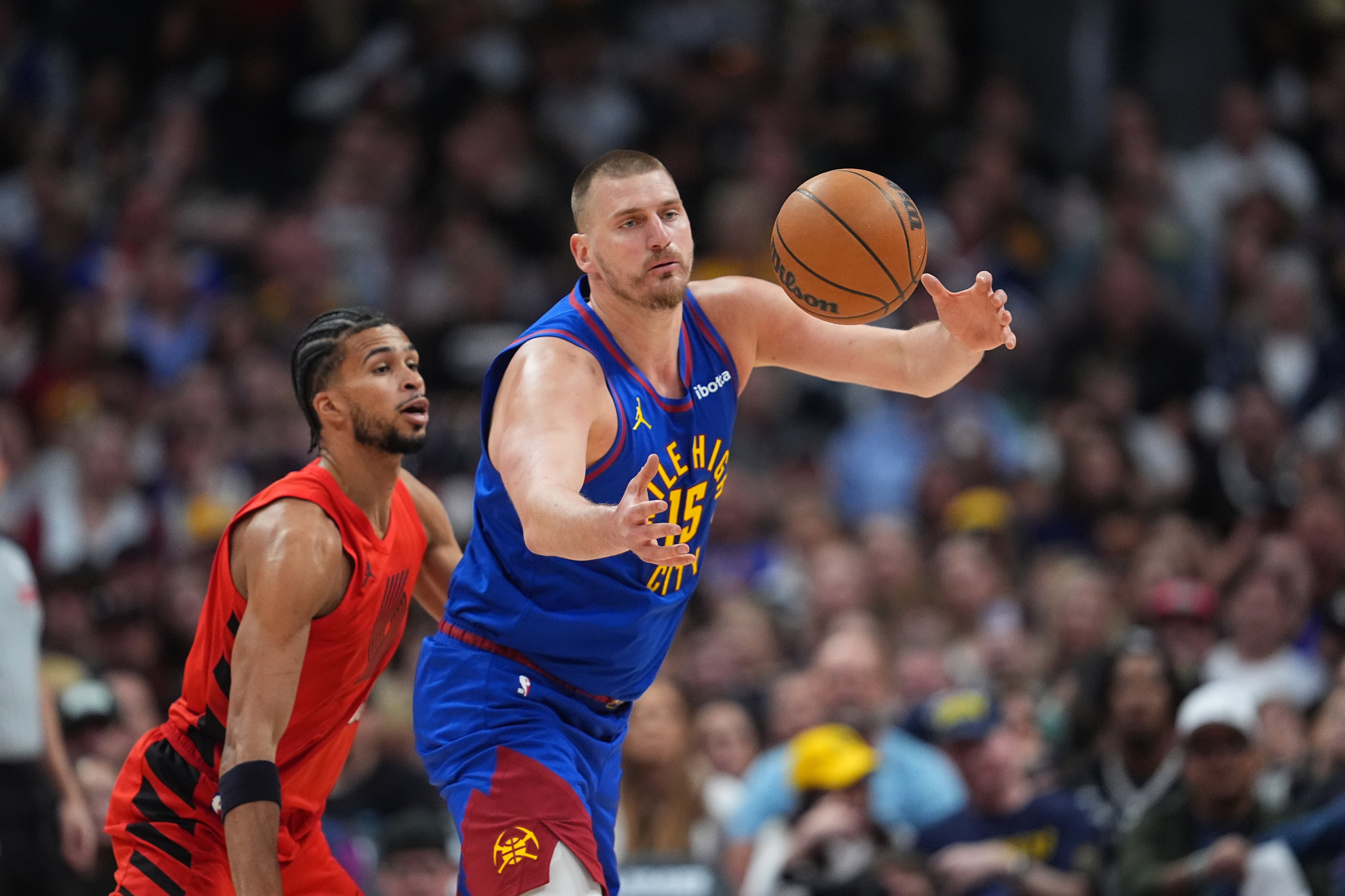 Trail Blazers Nuggets Basketball