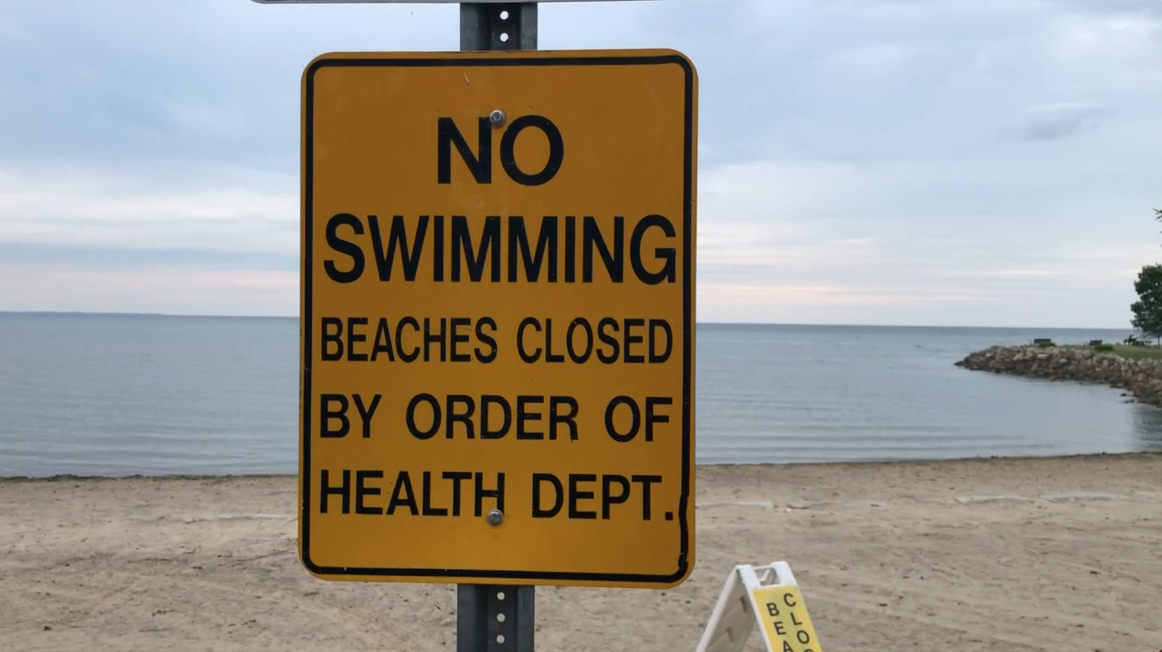 Veterans Memorial Park beach closure