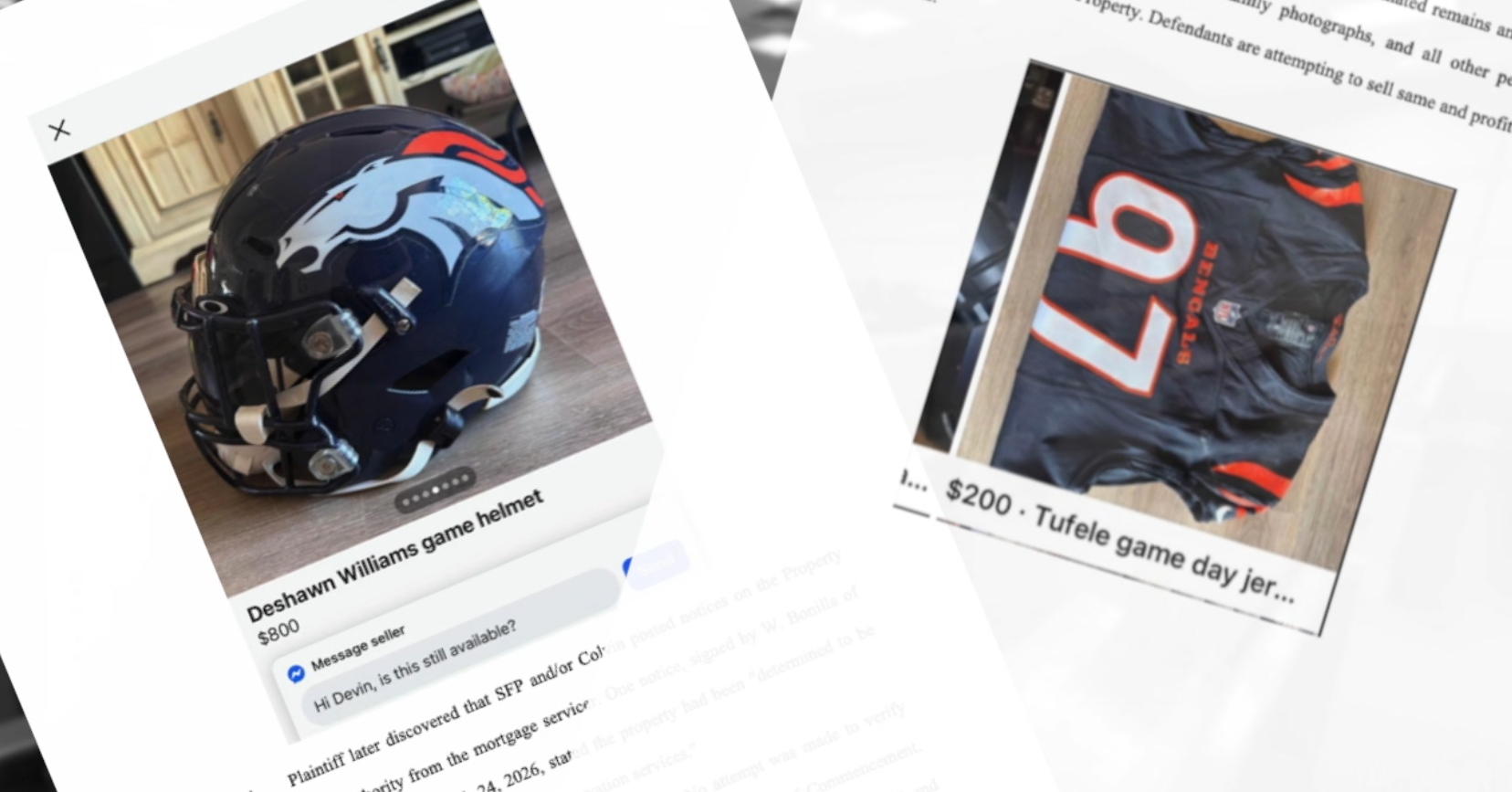 Former NFL player says contractors took memorabilia from his hurricane-damaged home and offered it on Facebook Marketplace 