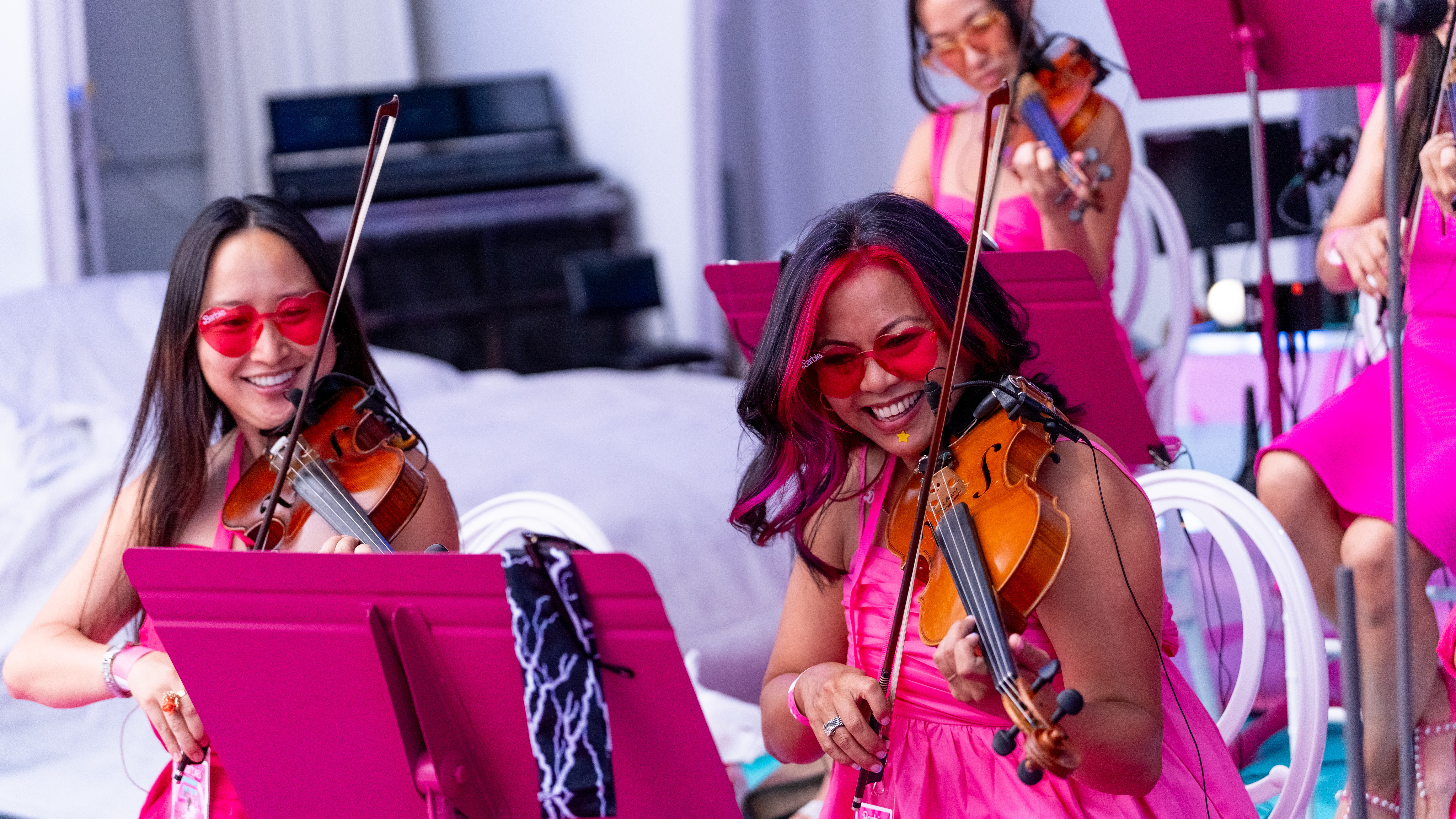 Barbie Dream Fest violinists
