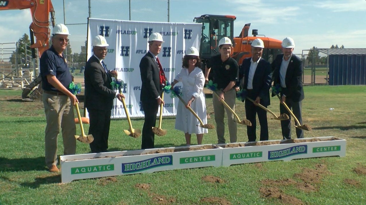 Highland High School Aquatic Center Groundbreaking, August 2023