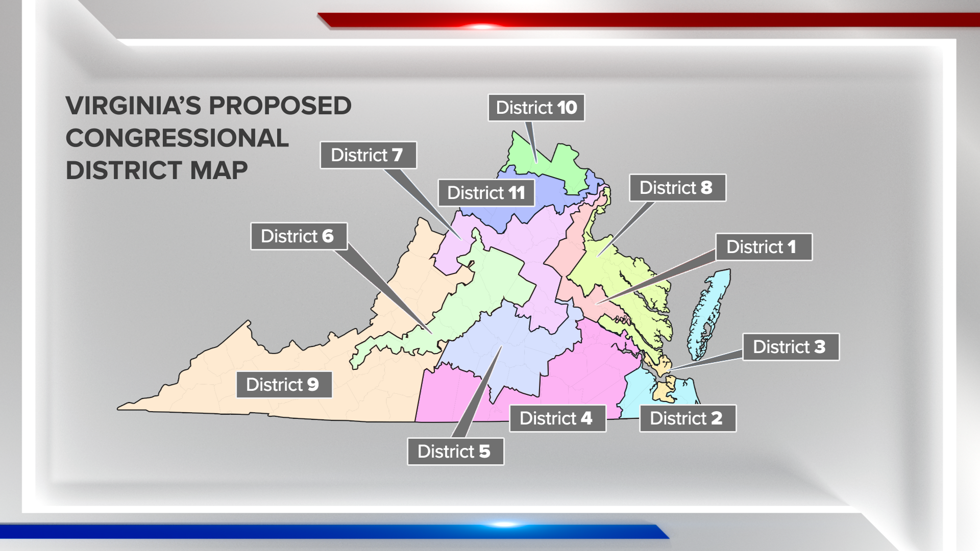 Virginia Congressional District Maps -- U.S. House of Representatives 