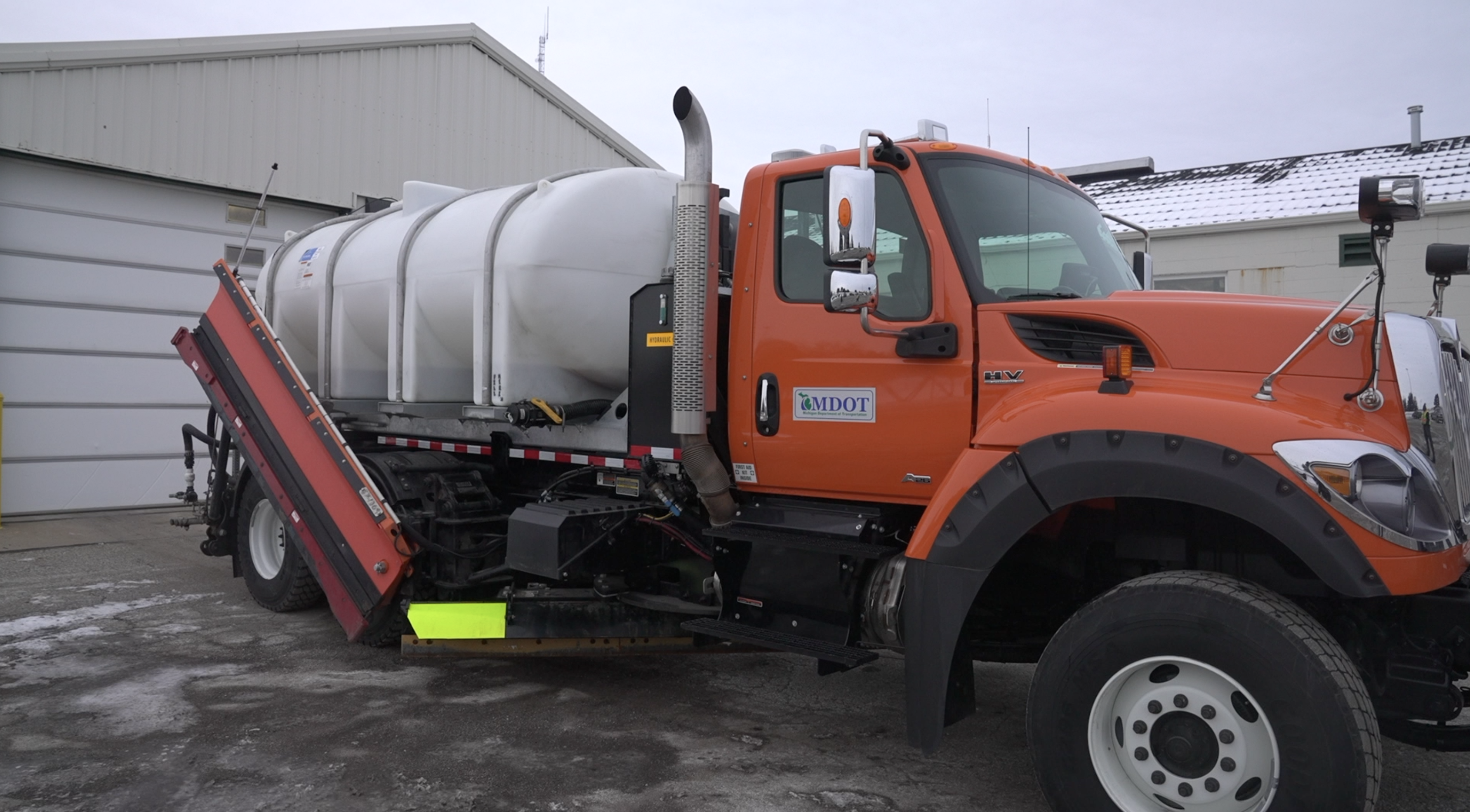 MDOT tanker truck at their Grand Ledge garage 