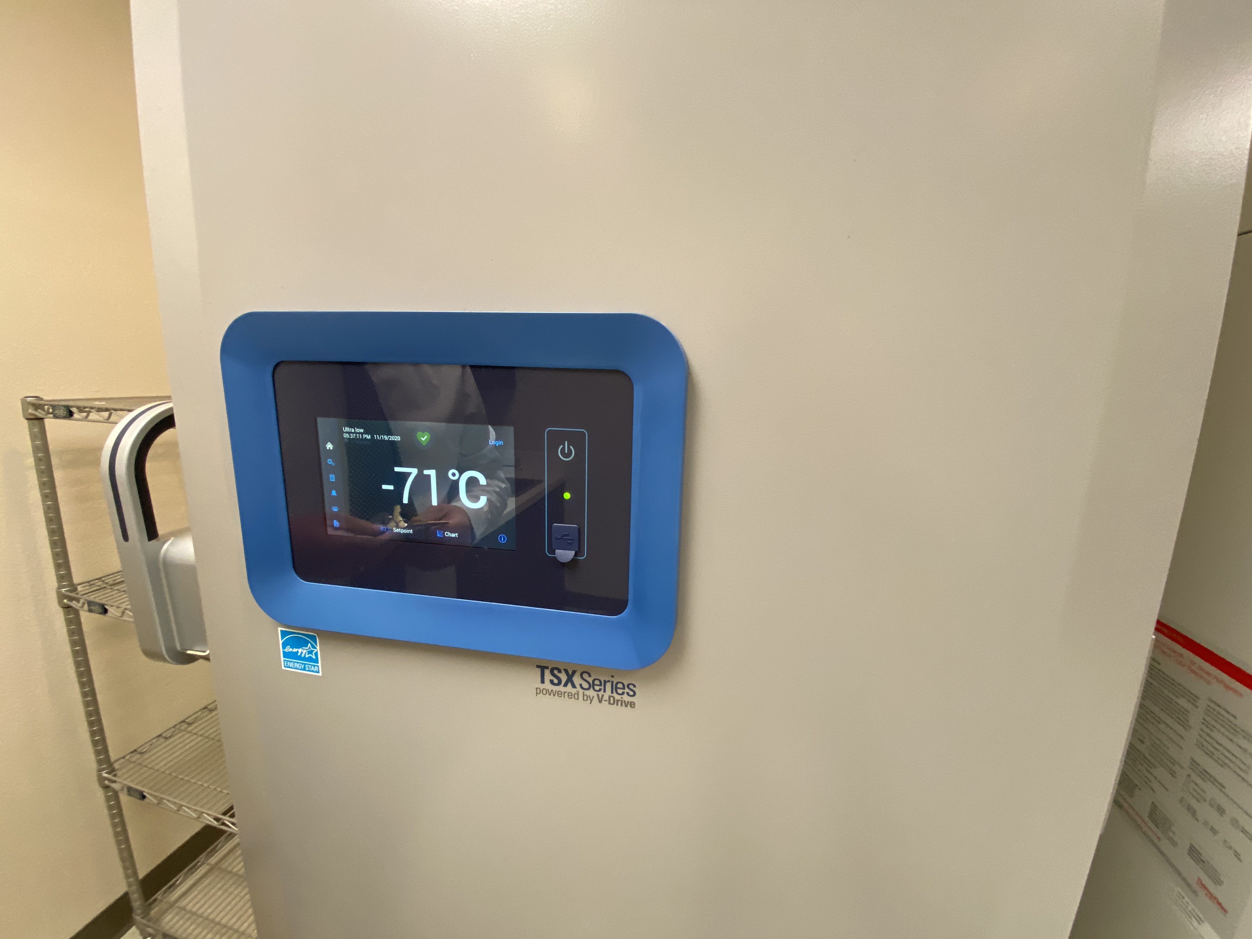 These are photos of two specialized, medical grade chillers, one of which is capable of -80°C and will be used to store and help distribute COVID-19 vaccines at the University of Nevada Las Vegas.