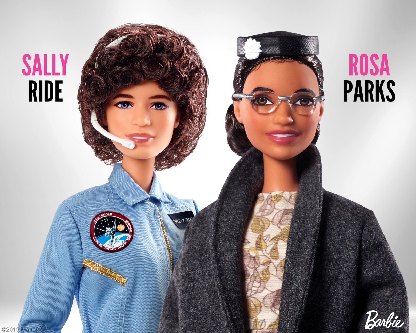 Rosa Parks and Sally Ride Barbies