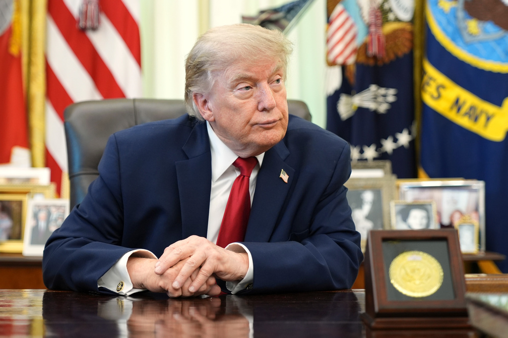 President Donald Trump speaks before signing a presidential memo to the EPA on pollution control in vehicles, in the Oval Office of the White House, Monday, June 29, 2026, in Washington. 
